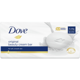 Photo of Dove Beauty Cream Bar For Soft, Smooth, Healthy-Looking Skin Original With 1/ oisturising Cream 6 X 90 G