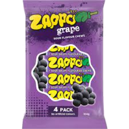 Photo of Zappol Sour Grape Flavours 4pk