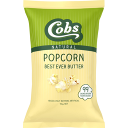 Photo of Cobs Best Ever Butter Natural Popcorn 90g