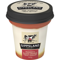 Photo of Gippsland Dairy Mango & Blood Orange Twist Yoghurt 160g