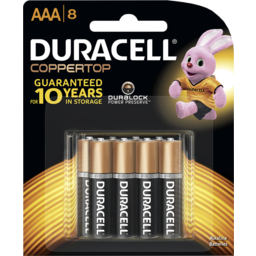 Photo of Duracell Coppertop Batteries Aaa 8 Pack