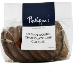 Photo of Phillippas Cookies Belgian Double Chocolate Chip 180gm