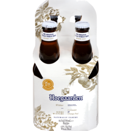 Photo of Hoegaarden White Beer Wheat 4 X 330ml Bottles