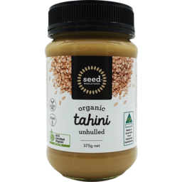 Photo of Seed Wholefoods Organic Tahini Unhulled Gluten Free 375g