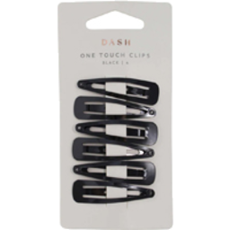 Photo of Dash One Touch Clips Black 6 Pack