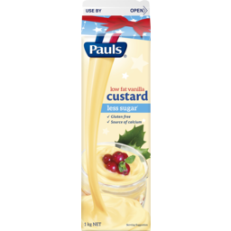 Photo of Pauls Low Fat Vanilla Custard 1kg