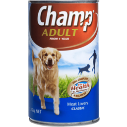 Photo of Champ Adult Dog Food Can Meat Lovers 1.15kg
