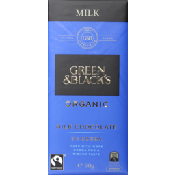 Photo of Green & Black's Organic Milk Chocolate 90g