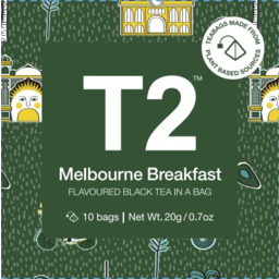Photo of T2 Melbourne Breakfast Flavoured Black Tea In A Bag 10 Pack 20g