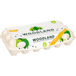Photo of Woodland Free Range Eggs Size 6 18 Pack 