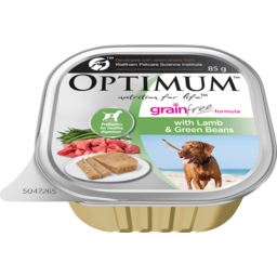 Photo of Optimum Grain Free Adult Wet Dog Food Lamb & Green Beans Tray