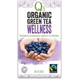 Photo of Qi Organic Green Tea Wellness Tea Bags 25 Pack