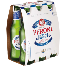 Photo of Peroni Nastro Azzurro Bottle 330ml 6pk