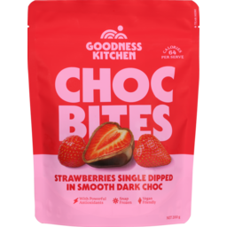 Photo of Goodness Kitchen Chocolate Bites Strawberry 200g