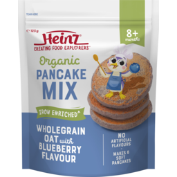 Photo of Heinz® Organic Pancake Mix Wholegrain Oat With Blueberry Flavour 125g