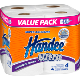 Photo of Handee Ultra Double Length Paper Towel 4 Pack