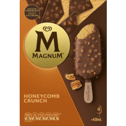 Photo of Streets Magnum Honeycomb Crunch Ice Cream 4pk