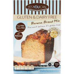 Photo of Yes You Can Gluten & Dairy Free Banana Bread Mix With Real Banana Flakes 450g