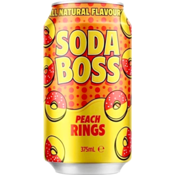 Photo of Soda Boss Peach Rings 375ml