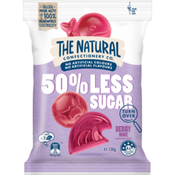Photo of The Natural Confectionery 50% Less Sugar Berry Wave Flavoured Jellies 130g