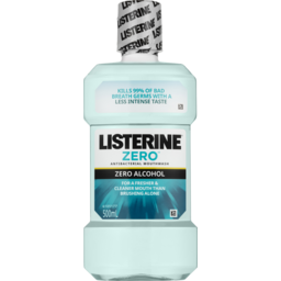 Photo of Listerine Zero Alcohol Antibacterial Mouthwash Less Intense Taste 500ml 500ml