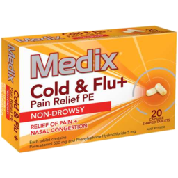 Photo of Medix Cold And Flu+ Pain Relief Pe Caplets 20pk