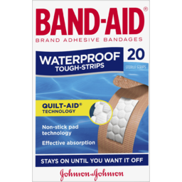 Photo of Band Aid Waterproof Tough Strips Sterile Strips 20 Pack