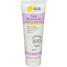 Photo of Cancer Council Cosmetics Face Moisturiser White SPF 30 ml