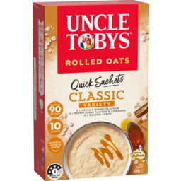 Photo of Uncle Tobys Oats Quick Sachets Porridge Classic Variety Multi Pack 350g 350g