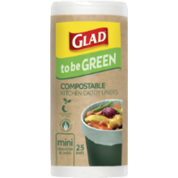 Photo of Glad Green Compostable Bags Mini 25pk