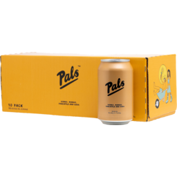 Photo of Pals 5% Vodka, Mango, Pineapple & Soda 10x330ml Cans