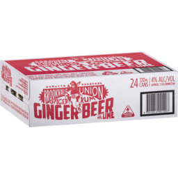 Photo of Brookvale Union Spiced Rum Ginger Beer Can 24x330ml