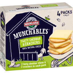 Photo of Mainland Munchables Tasty Cheese & Crackers 4 Pack x