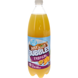 Photo of Just Juice Bubbles Soft Drink Tropical 50% Less Sugar 1.25L
