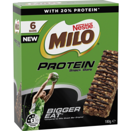 Photo of Nestle Milo Snack Bars Protein Choc Malt X6
