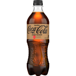 Photo of Coca Cola Vanilla Zero Sugar Soft Drink Bottle