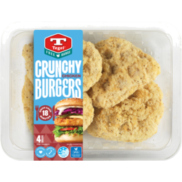 Photo of Tegel Fresh Free Range Quick Cook Burgers Crunchy 4 Pack