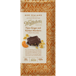 Photo of Whittaker's Chocolate Artisan Collection Ginger & Mandarin Dark