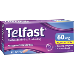 Photo of Telfast Hayfever & Allergy Relief Tablets 60mg 20pk