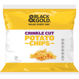 Photo of Black & Gold Crinkle Cut Potato Chips 2kg
