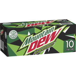 Photo of Mountain Dew Energised Soft Drink 375ml X 10 Pack Cans 