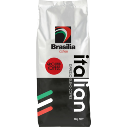 Photo of Brasilia Black & White Italian Espresso Ground Coffee 1kg