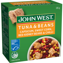 Photo of John West Tuna & Beans Capsicum Sweet Corn Red Kidney Beans & Chilli