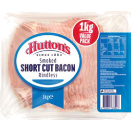 Photo of Huttons Smoked Short Cut Rindless Bacon 1kg