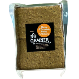 Photo of No Grainer Crackers Paleo Hemp Turmeric 185g