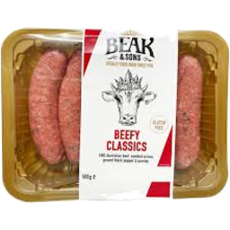 Photo of Beak & Sons Traditional Beef Sausages 500g