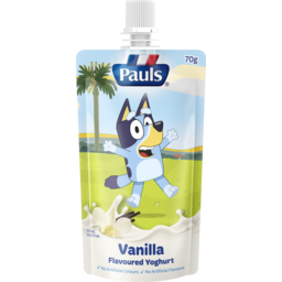 Photo of Pauls Kids Vanilla Flavoured Bluey Yoghurt Pouch 70g 70g