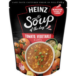 Photo of Heinz Soup Of The Day Tomato Vegetable And Lentil 430g 