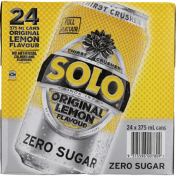 Photo of Solo Zero Sugar 24x375ml
