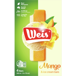 Photo of Weis Bars Mango & Cream Bar 4 Pack